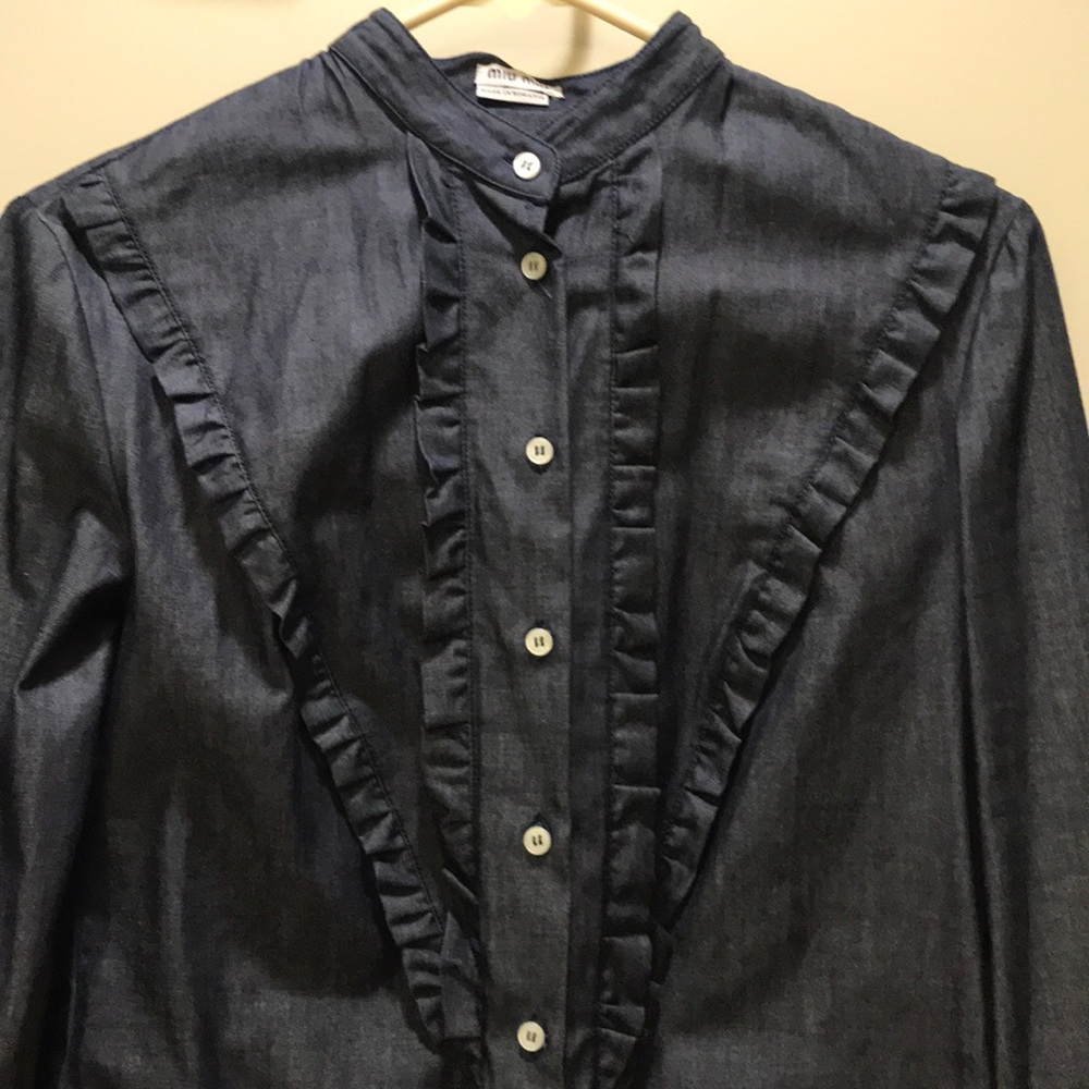 Miu Miu Denim Button Down - image 2